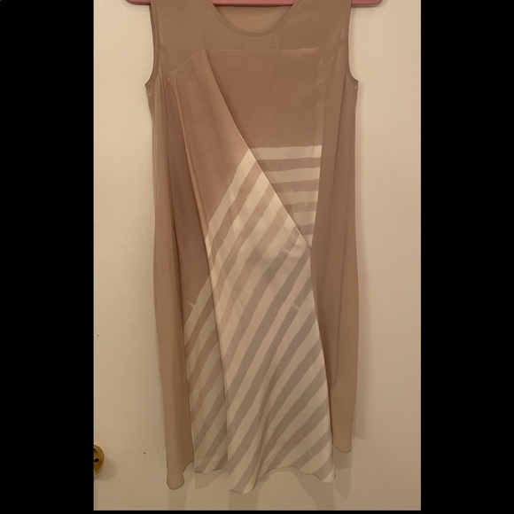 All Saints Air Lyde Dress -100% Silk Layered Dress - Picture 4 of 6